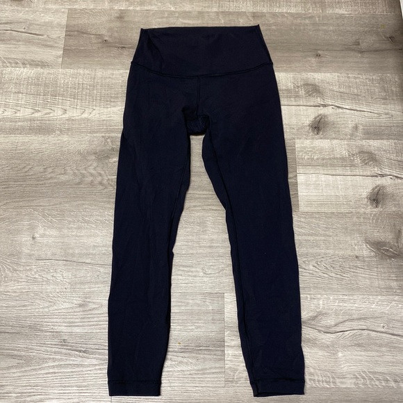 Lululemon Athletica Black Wunder Under HighRise 7/8 Tight - Picture 2 of 12